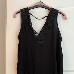Black Lacey Tank Top